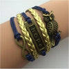 Leather Jewelry Bracelet Multi Double Layer Infinity