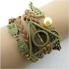 Leather Jewelry Bracelet Multi Double Layer Infinity