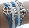 Leather Jewelry Bracelet Multi Double Layer Infinity