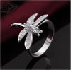 Crystal Zircon Dragonfly Jewelry Finger Rings